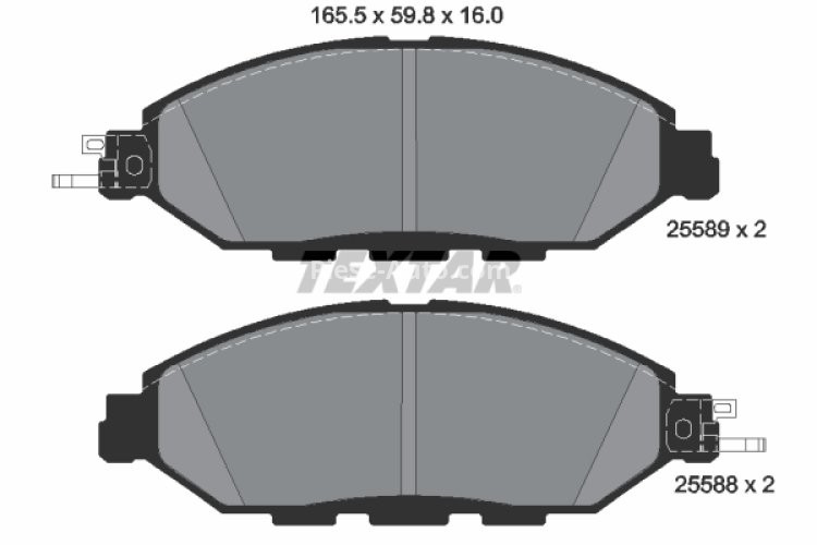 Set plăcuțe frână TEXTAR, față, pentru: NISSAN MURANO II, MURANO III, PATHFINDER IV 2.5H/3.5 01.11-