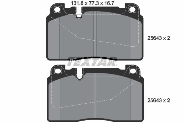 Set plăcuțe frână TEXTAR, față, pentru: AUDI A6 C7, A7, Q5; PORSCHE MACAN 1.8-4.0 10.08-