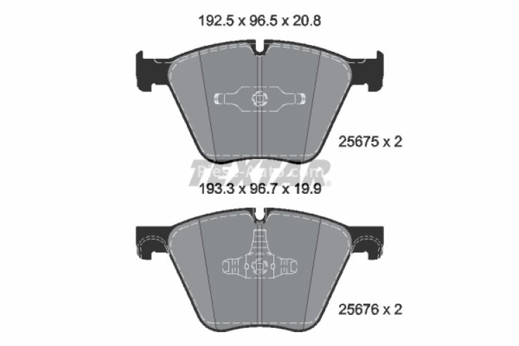 Set plăcuțe frână TEXTAR, față, pentru: BMW 7 (F01, F02, F03, F04) 4.4 09.08-06.15