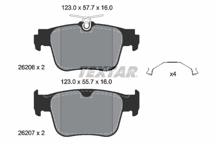 Set plăcuțe frână TEXTAR ,spate (cu accesorii), pentru: AUDI A3, A3 ALLSTREET; CUPRA FORMENTOR, LEON, LEON SPORTSTOURER; FORD TOURNEO CONNECT NADWOZIE WIELKOPRZES 1.0-2.5 07.19-