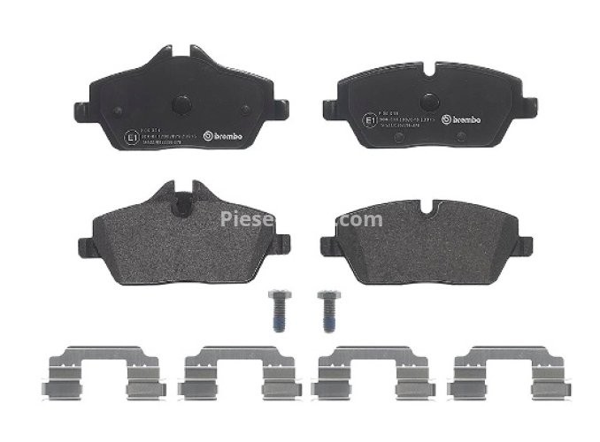 Set plăcuțe frână BREMBO ,față, pentru: BMW 1 (E81), 1 (E82), 1 (E87), 1 (E88), 2 (F45); MINI (F55), (F56), (F57), (R56), (R57), (R58), (R59), CLUBMAN (F54) 1.2-Electric 06.04-
