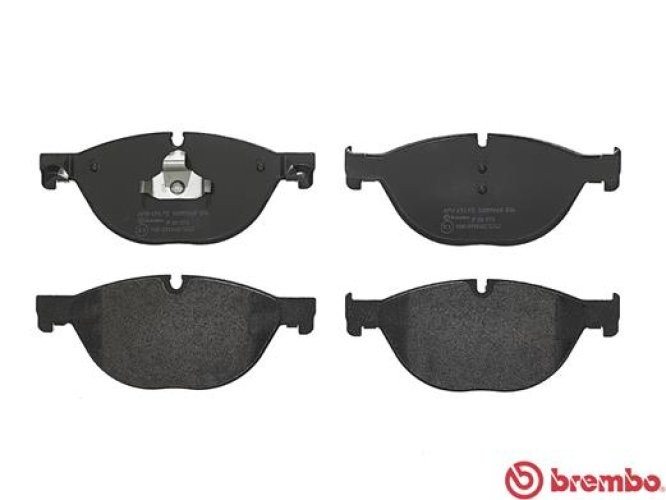 Set plăcuțe frână BREMBO ,față, (fara optionale), pentru: BMW 5 (F10), 5 (F11), 5 GRAN TURISMO (F07), 6 (F12), 6 (F13), 6 GRAN COUPE (F06), 7 (F01, F02, F03, F04) 2.0-4.4H 02.08-10.18