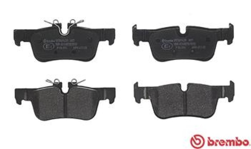 Set plăcuțe frână BREMBO, spate , pentru: BMW 1 (F40), 2 (F45), 2 GRAN COUPE (F44), 2 GRAN TOURER (F46), 2 GRAN TOURER VAN (F46), I3 (I01), X1 (F48), X2 (F39); MINI (F55) 0.65H-Electric 08.13-