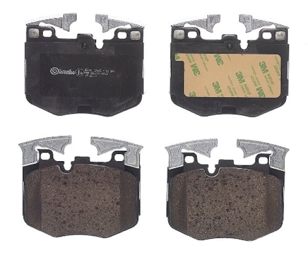 Set plăcuțe frână BREMBO ,față, (cu greutati de echilibrare; cu tampon amortizare; fara optionale), pentru: BMW 2 (G42, G87), 3 (G20, G80, G28), 3 (G21), 3 (G21, G81) 1.6-Electric 07.15-