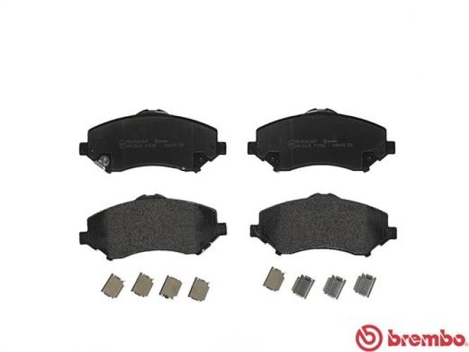 Set plăcuțe frână BREMBO ,față, pentru: DODGE GRAND, JOURNEY, NITRO; JEEP CHEROKEE, WRANGLER III; VW ROUTAN 2.0D-4.0 09.06-