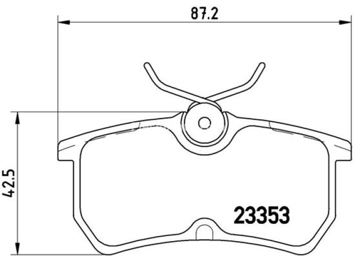 Set plăcuțe frână BREMBO ,spate (cu suruburi ghidare etrier frână), pentru: FORD FIESTA V, FIESTA VI, FOCUS I, FOCUS I/KOMBI, PUMA 1.0-2.0 08.98-