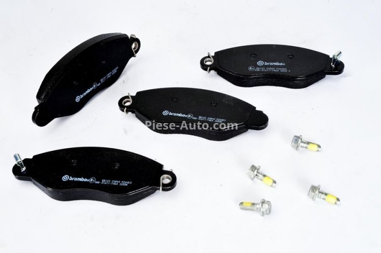 Set plăcuțe frână BREMBO ,față, (cu suruburi ghidare etrier frână; fara optionale), pentru: FORD TRANSIT 2.0D 08.00-05.06