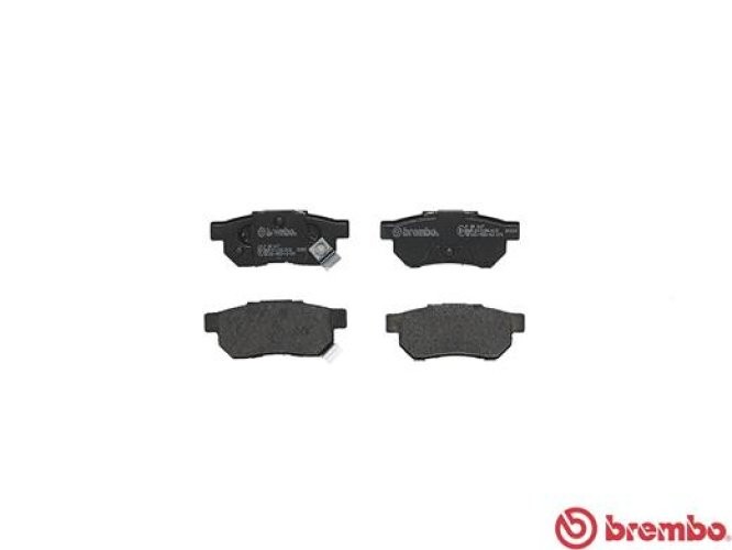 Set plăcuțe frână BREMBO,spate , pentru: HONDA ACCORD III, CIVIC IV, CIVIC VI, CONCERTO, CRX II, INTEGRA, PRELUDE III; MG MG ZR, MG ZS; ROVER 200, 200 II, 25 I 1.1-2.0D 01.85-10.05