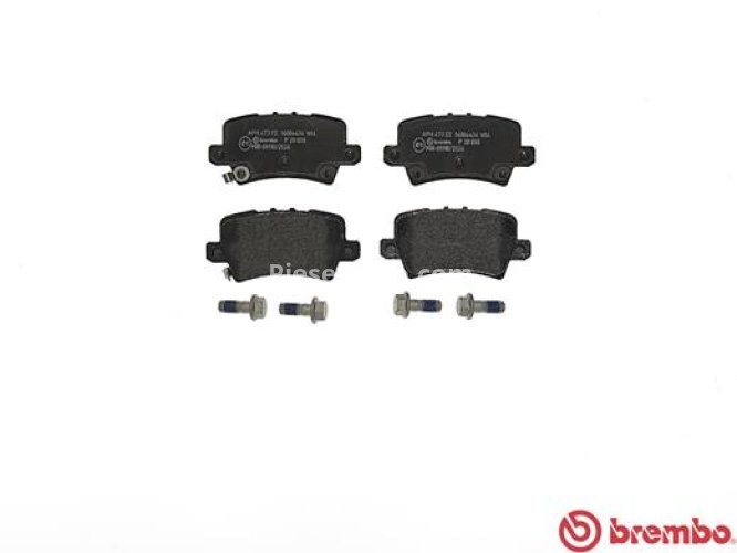 Set plăcuțe frână BREMBO, spate , pentru: HONDA CIVIC VIII 1.4-2.2D 09.05-01.12