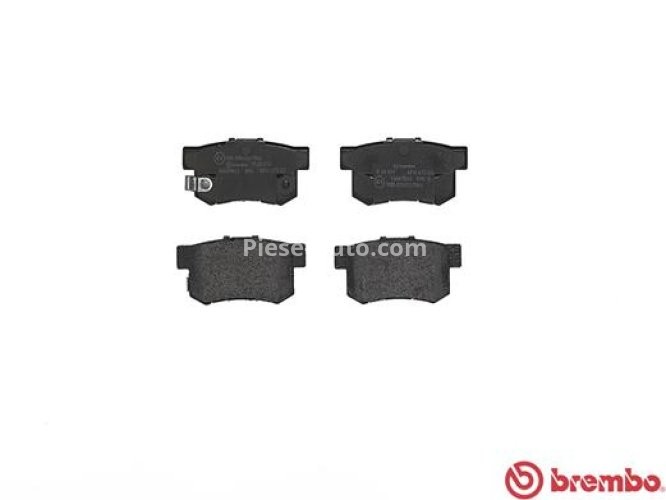 Set plăcuțe frână BREMBO, spate , pentru: ACURA RL, RSX, TL; HONDA ACCORD VII, CIVIC VII, CIVIC VIII, CR-V II, FR-V, LEGEND II, LEGEND III, S2000, SHUTTLE, STREAM 1.3-3.5 01.91-