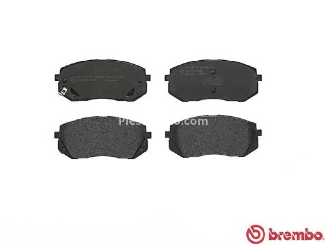Set plăcuțe frână BREMBO ,față, pentru: HYUNDAI I40 I, I40 I CW, IX35, KONA, KONA/SUV; KIA CARENS II, CARENS III, OPTIMA, SELTOS, SPORTAGE II, SPORTAGE III 1.0-2.7 07.02-