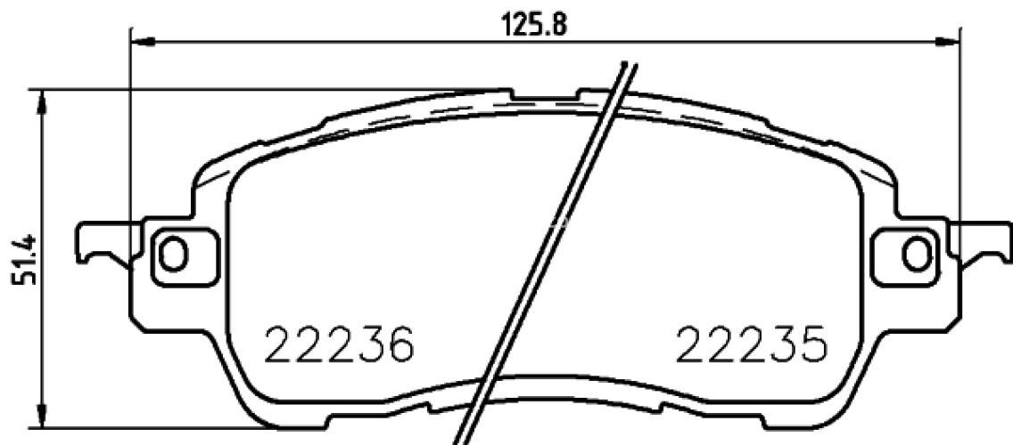 Set plăcuțe frână BREMBO ,față, pentru: MAZDA 2 1.5/1.5D/1.5H 08.14-