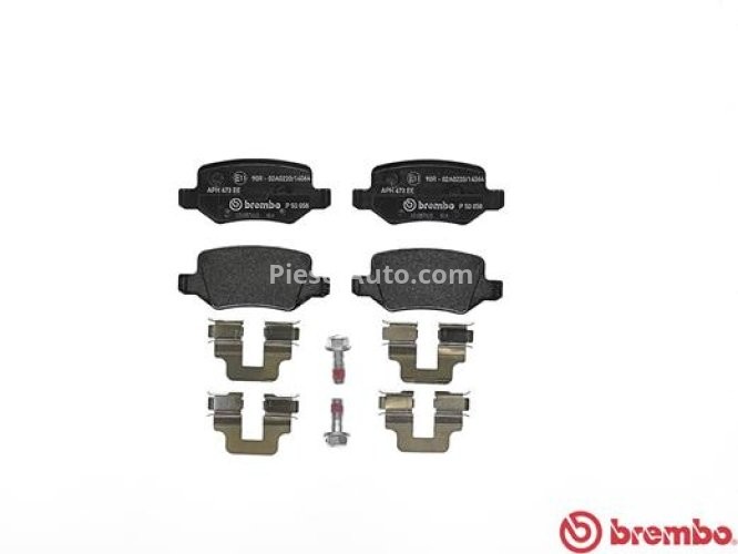 Set plăcuțe frână BREMBO, spate , pentru: MERCEDES A (W168), VANEO (414) 1.6-2.1 07.97-07.05