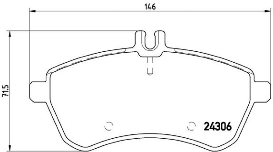 Set plăcuțe frână BREMBO ,față, pentru: MERCEDES C (C204), C T-MODEL (S204), C (W204) 1.6-2.2D 01.07-