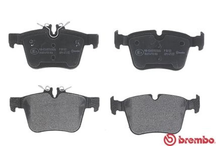 Set plăcuțe frână BREMBO, spate , pentru: MERCEDES C (A205), C (C205), C T-MODEL (S205), C (W205) 1.5-3.0 12.13-