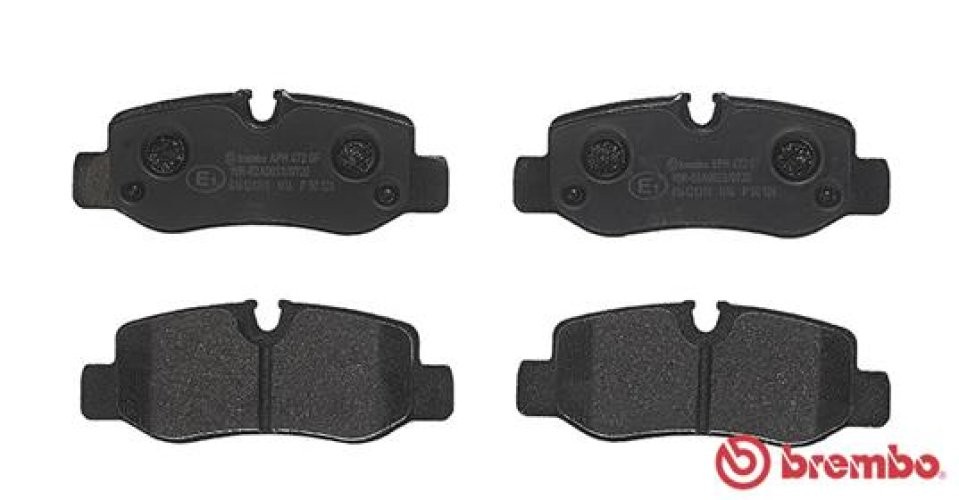 Set plăcuțe frână BREMBO ,spate (fara optionale), pentru: MERCEDES EQV (W447), EVITO TOURER (W447), EVITO (W447), MARCO POLO CAMPER (W447), V (W447), VITO MIXTO (DOUBLE CABIN) 1.6D-Electric 03.14-