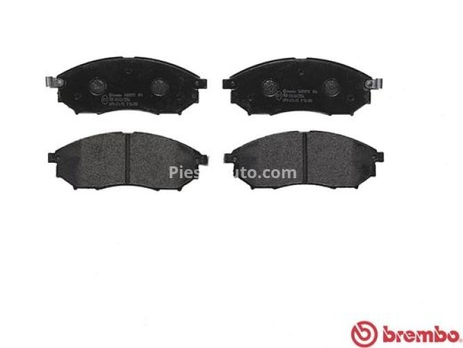 Set plăcuțe frână BREMBO ,față, pentru: NISSAN MURANO I, MURANO II, NP300 NAVARA, PATHFINDER III, QASHQAI I, SKYLINE, STAGEA; RENAULT KOLEOS I 1.6D-4.5 09.96-