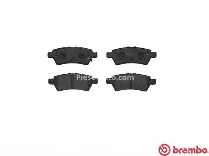 Set plăcuțe frână BREMBO, spate , pentru: NISSAN NP300 NAVARA, PATHFINDER III, XTERRA 2.5D/3.0D/4.0 10.04-