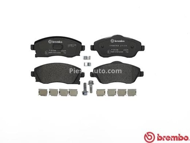 Set plăcuțe frână BREMBO ,față, pentru: OPEL COMBO TOUR, COMBO/MINIVAN, CORSA C, CORSA C/HATCHBACK, MERIVA A, TIGRA 1.0-1.8 09.00-