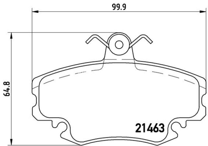 Set plăcuțe frână BREMBO ,față, pentru: DACIA LOGAN, LOGAN MCV, SANDERO, SOLENZA; PEUGEOT 205 I, 205 II, 309 I, 309 II; RENAULT 11, 18, 18 VARIABLE, 19 I, 19 I CHAMADE, 19 II 1.0-Electric 05.77-