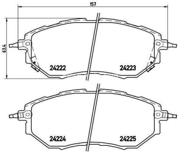 Set plăcuțe frână BREMBO ,față, pentru: SUBARU FORESTER, IMPREZA, LEGACY IV, LEGACY V, LEGACY VI, LEVORG, OUTBACK, TRIBECA 1.6-3.6 09.03-