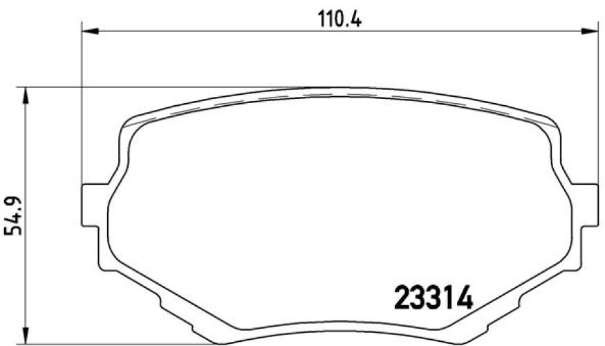 Set plăcuțe frână BREMBO ,față, pentru: SUZUKI GRAND VITARA I, VITARA 1.6-2.7 07.88-12.05
