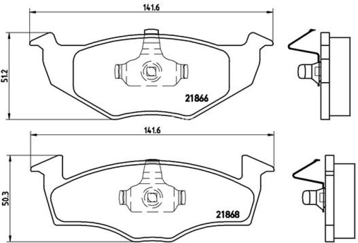 Set plăcuțe frână BREMBO ,față, (fara optionale), pentru: SEAT AROSA; SKODA FABIA I, FABIA I PRAKTIK, FABIA II, ROOMSTER PRAKTIK; VW FOX, LUPO I, POLO, POLO III 1.0-1.9D 08.92-05.15