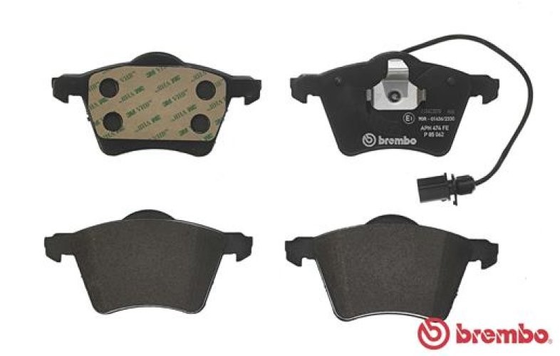 Set plăcuțe frână BREMBO ,față, (fara optionale), pentru: FORD GALAXY I, GALAXY MK I; SEAT ALHAMBRA; VW SHARAN 1.9D-2.3 03.95-03.10
