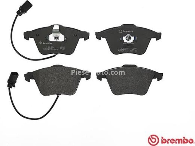 Set plăcuțe frână BREMBO ,față, pentru: AUDI A4 B5, A4 B6, A4 B7, A6 ALLROAD C6, A6 C6, A8 D3; SEAT EXEO, EXEO ST 1.8-6.0 09.97-05.13