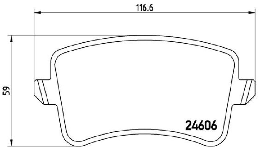 Set plăcuțe frână BREMBO, spate , pentru: AUDI A4 ALLROAD B8, A4 B8, A5, Q5 1.8-4.2 06.07-05.17