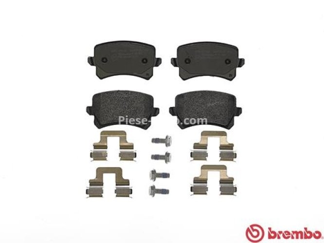 Set plăcuțe frână BREMBO, spate , pentru: AUDI Q3; SEAT ALHAMBRA; VW CC B7, GOLF V, PASSAT ALLTRACK B7, PASSAT B6, PASSAT B7, PASSAT B7/KOMBI, SHARAN, TIGUAN 1.4-3.6 10.04-