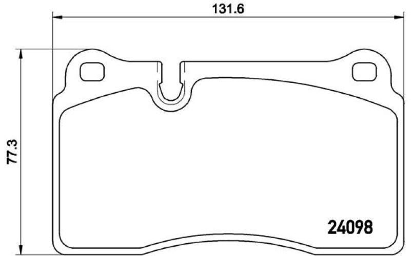 Set plăcuțe frână BREMBO ,față, pentru: VW TOUAREG 2.5D-4.2D 10.02-03.18