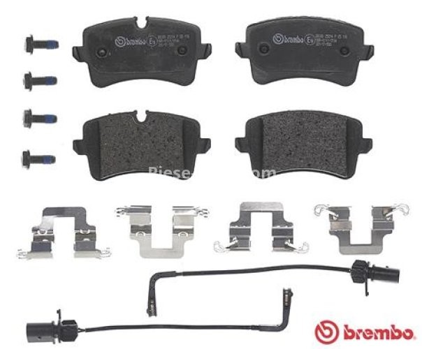 Set plăcuțe frână BREMBO, spate , pentru: AUDI A6 C7, A7 1.8-4.0 10.10-09.18