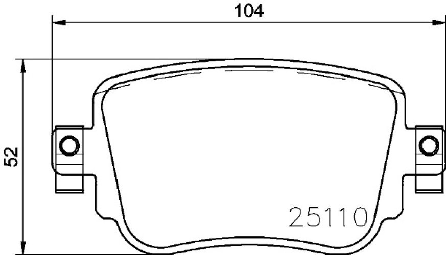 Set plăcuțe frână BREMBO, spate , pentru: AUDI A1, A1 CITY CARVER, Q3; SEAT ALHAMBRA, LEON, LEON ST; SKODA OCTAVIA III; VW POLO VI, SHARAN 1.0-2.0D 06.11-
