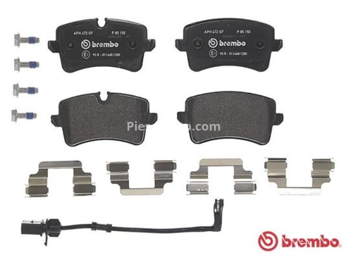 Set plăcuțe frână BREMBO, spate , pentru: AUDI A4 B8, A5, A6 ALLROAD C7, A6 C7, A7; PORSCHE MACAN 1.8-4.2 03.10-