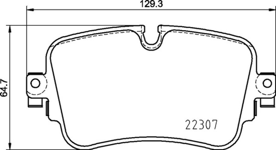 Set plăcuțe frână BREMBO ,spate (cu suruburi ghidare etrier frână), pentru: AUDI A6 ALLROAD C8, A6 C8, A7, A8 D4, A8 D5, E-TRON, Q7, Q8; LAMBORGHINI URUS; VW TOUAREG 2.0-Electric 01.15-