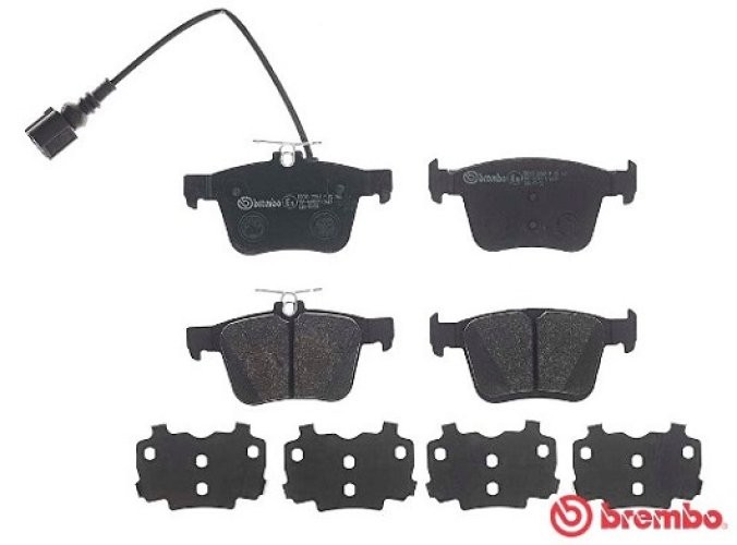Set plăcuțe frână BREMBO, spate , pentru: AUDI A3, Q3, TT; SEAT ATECA 2.0/2.0D/2.5 03.15-