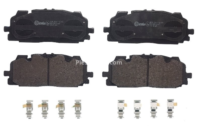 Set plăcuțe frână BREMBO ,față, pentru: AUDI A3, A4 ALLROAD B9, A4 B9, A5, A6 ALLROAD C8, A6 C8, A7, A8 D5, E-TRON, Q3, Q5, Q7, Q8; CUPRA FORMENTOR; VW TOUAREG 1.4-Electric 01.15-