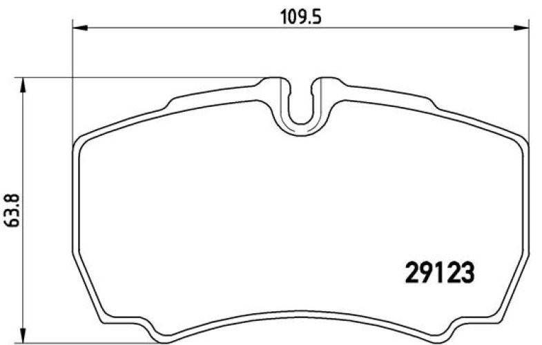 Set plăcuțe frână BREMBO, spate , pentru: IVECO DAILY III, DAILY IV, DAILY V, DAILY VI 2.3D-Electric 05.99-