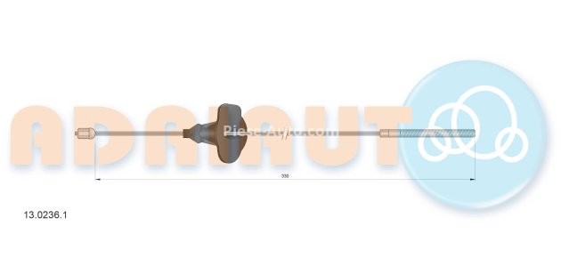 Cablu frână de mână ADRIAUTO, față, dreapta (330mm) pentru: FORD FOCUS I, FOCUS I/KOMBI 1.4-2.0 08.98-03.05