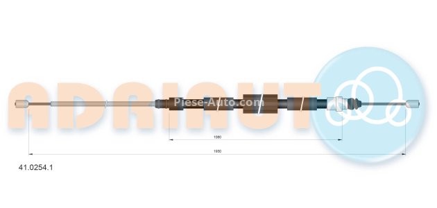 Cablu frână de mână ADRIAUTO, spate, dreapta / stânga (1930mm /1080mm) pentru: RENAULT MEGANE II 1.5D-2.0D 09.03-12.09 3