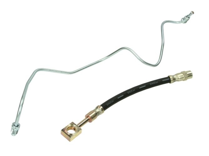 Furtun frâna ABE, spate, stânga, (lungime 233mm, M10x1/M10x1) pentru: AUDI A3, TT; SEAT LEON, TOLEDO II, TOLEDO IV; SKODA OCTAVIA I, RAPID, ROOMSTER 1.0-3.2 09.96-12.19
